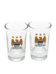 Manchester City F.C. 2pk Shot Glass Set Manchester City F.C. 2pk Shot Glass Set