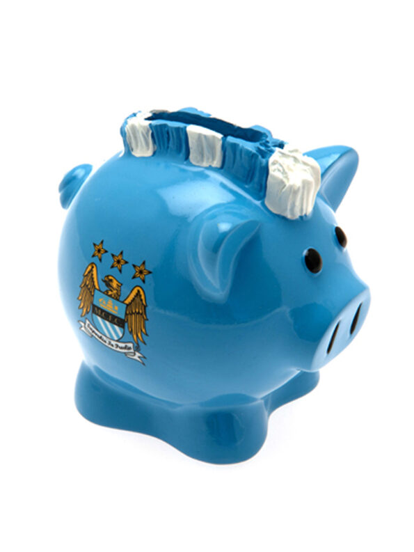Manchester City F.C. Mini Mohawk Ceramic Piggy Bank Manchester City F.C. Mini Mohawk Ceramic Piggy Bank