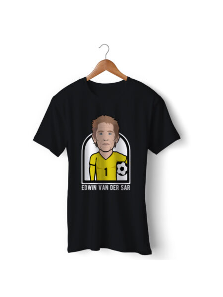 Football Player Icon T-Shirt - Edwin Van Der Sar (Manchester United)