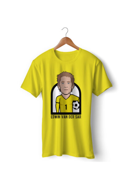 Football Player Icon T-Shirt - Edwin Van Der Sar (Manchester United)