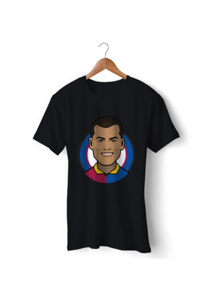 Football Player Icon T-Shirt - Rivaldo (Barcelona)