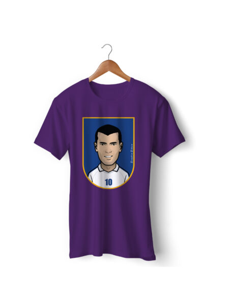 Football Player Icon T-Shirt - Zinedine Zidane (Real Madrid)