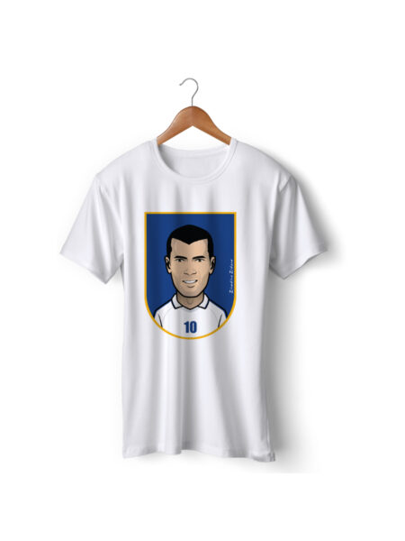 Football Player Icon T-Shirt - Zinedine Zidane (Real Madrid)