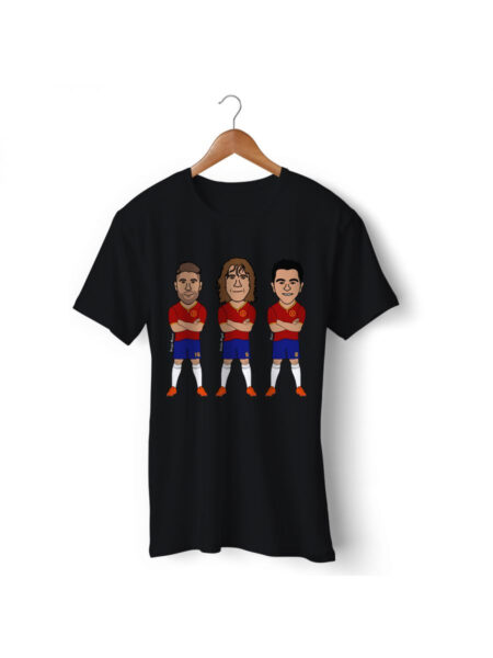 Spain Football Player T-Shirt (Xavi, Ramos, Puyol)